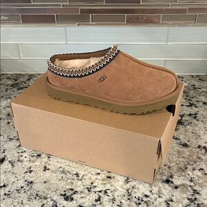 UGG Chestnut Suede Slip-On Shoes sz 8